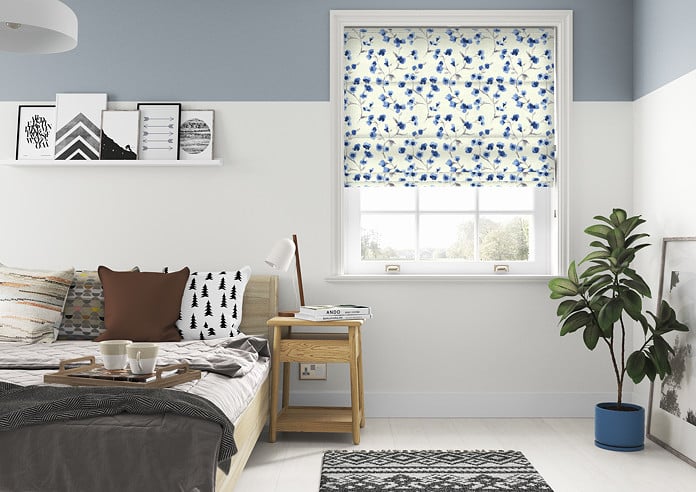 Como, Indigo - Twist&Fit Roman Blind - Image 5